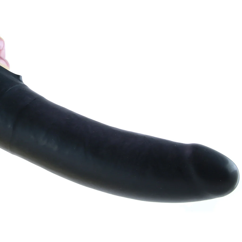 Accommodator Chin Strap-On Dildo in Black - Image 2
