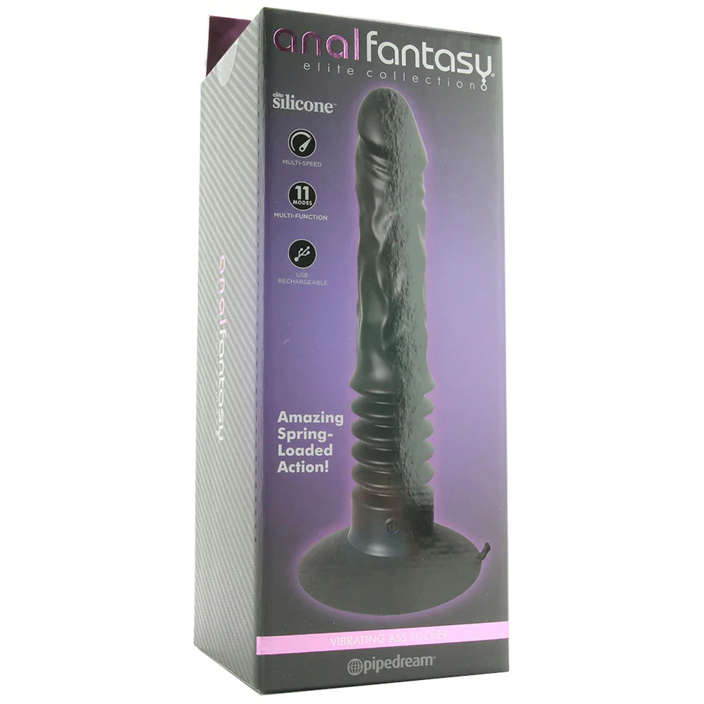 Anal Fantasy Elite Vibrating Ass F**ker in Black - Image 6