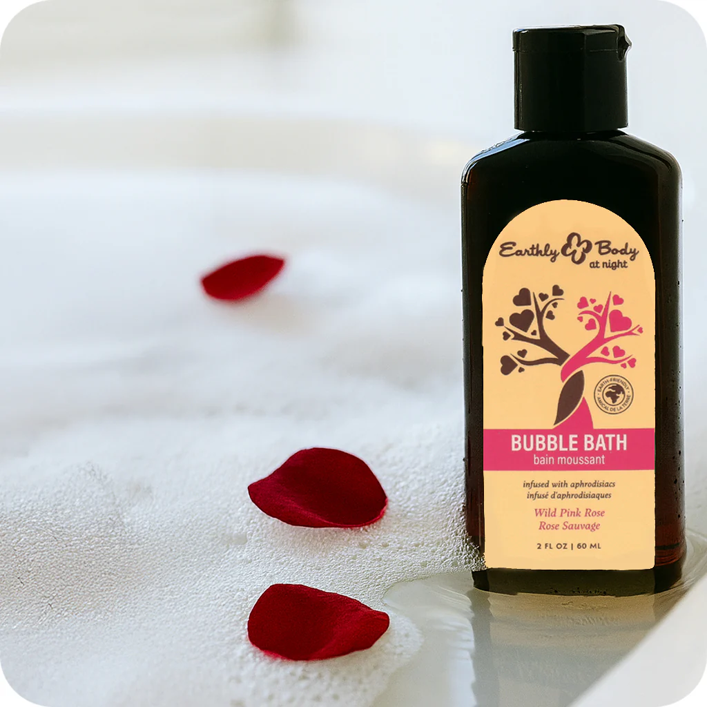 At Night Bubble Bath 2oz/60ml in Wild Pink Rose - Image 3