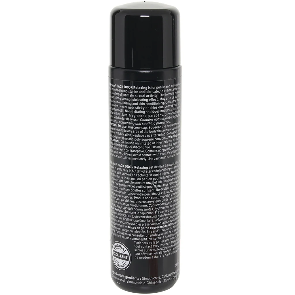 Back Door Silicone Based Anal Lubricant in 3.4oz/100ml - Image 3