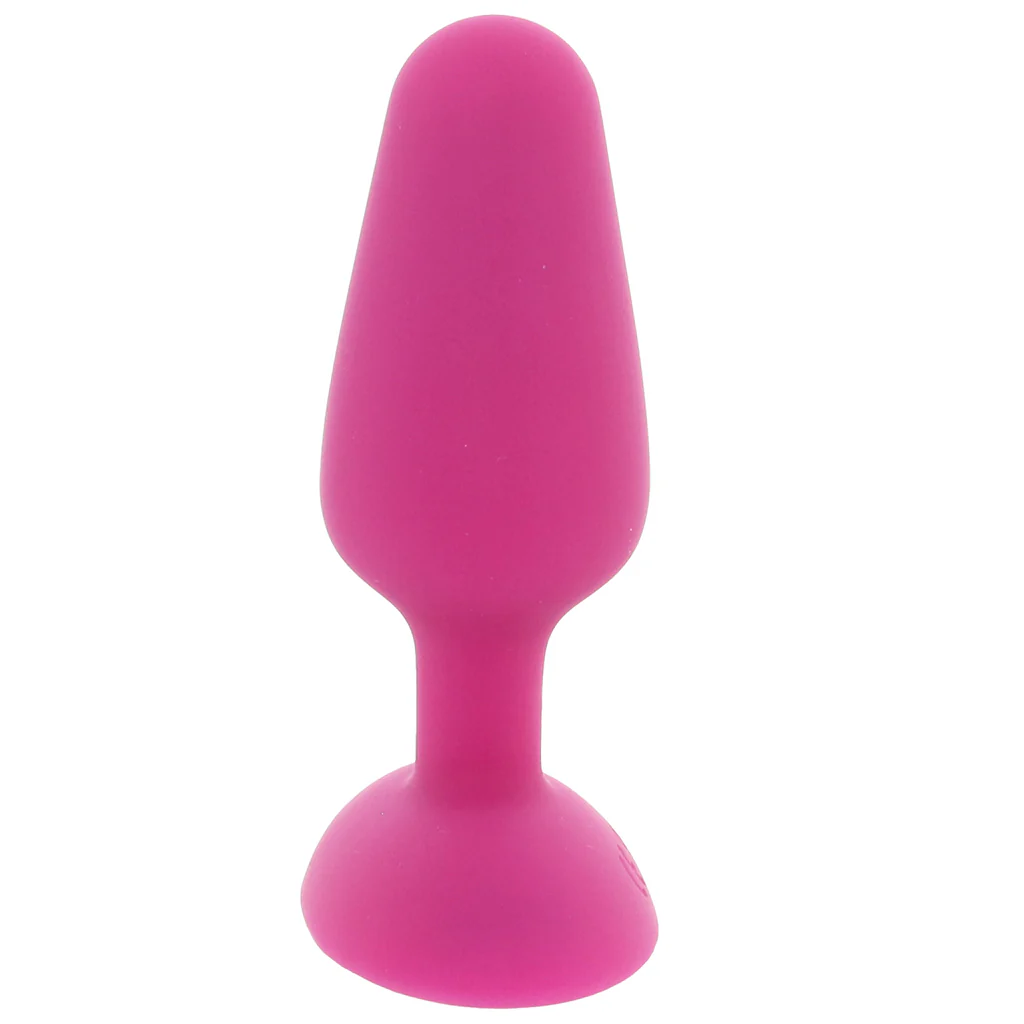 Bang! Vibrating Silicone Butt Plug in Pink - Image 3