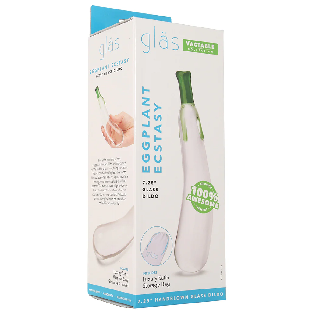 glÀs Eggplant Ecstacy Glass Dildo - Image 9