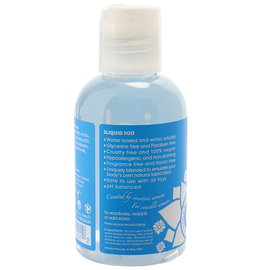 H2O Glycerin Free Natural Lube in 4.2oz/125ml - Image 2