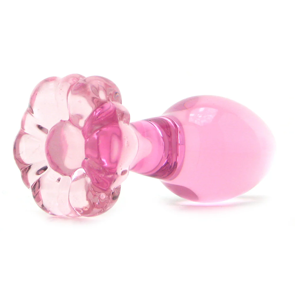 Icicles No. 48 Hand Blown Glass Butt Plug in Pink - Image 3