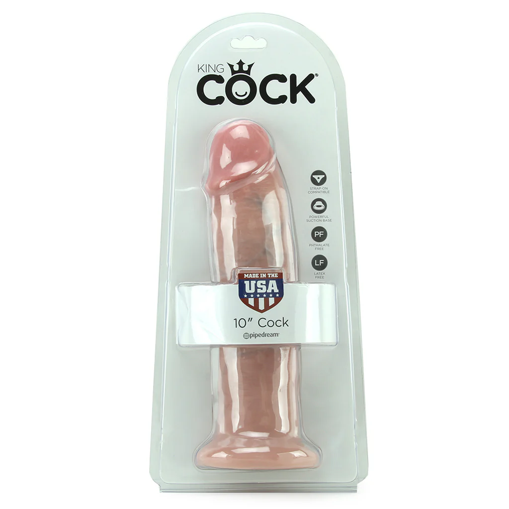 King Cock 10 Inch Dildo in Flesh - Image 6