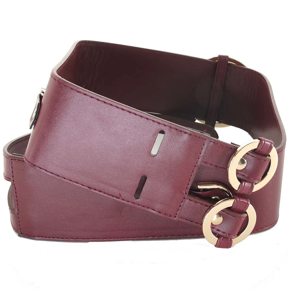 Ouch! Halo Burgundy Waist Bondage Belt /XL - Image 5