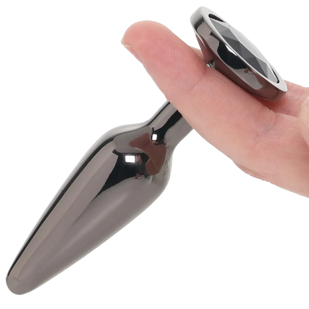 Rear Assets Medium Tapered Butt Plug in Gunmetal - Image 7