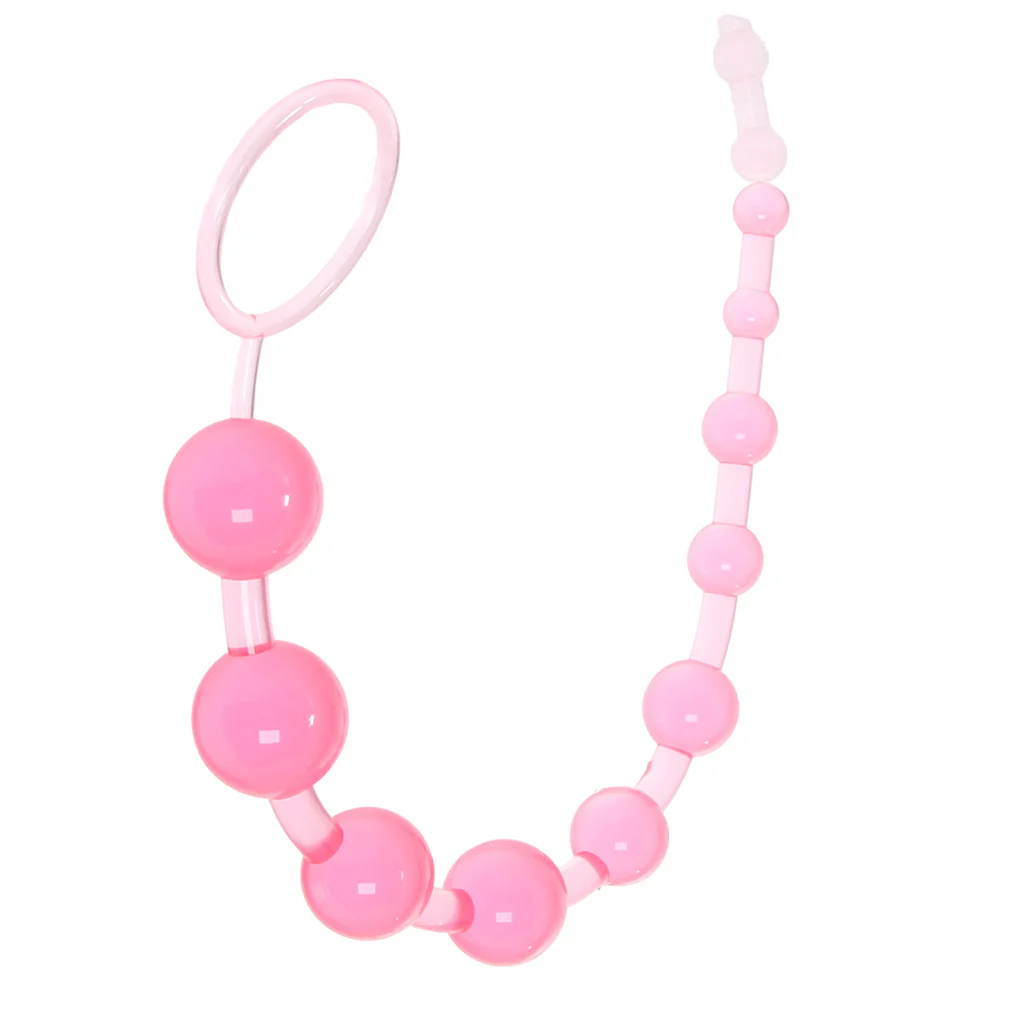 X-10 Anal Beads in Pink - Image 2